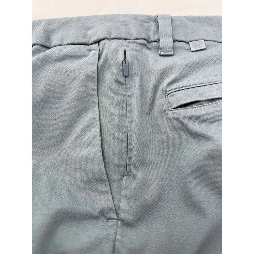 Lululemon Commission Shorts Mens 34 Blue Grey‎ Chino Athletic Minimalist Golf
